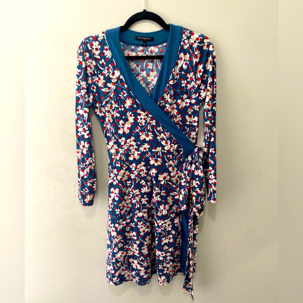 Festive party wrap dress